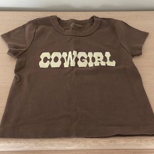 Brandy Melville John Galt Cowgirl Baby Tee